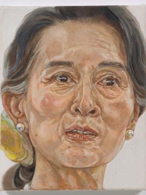 Maryam Mottalebi, Where Power Lies (Aung San Suu Kyi), 2022