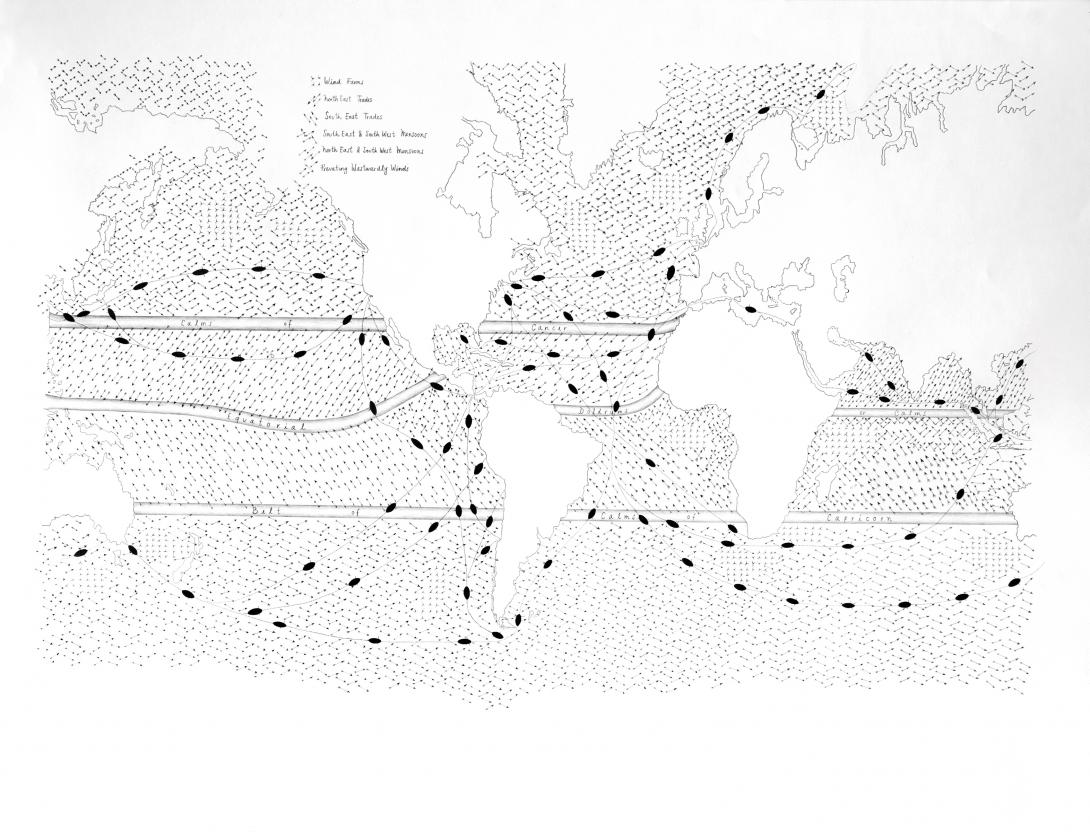 Michelle-Marie Letelier, Winds, Routes and Turbines, 2014